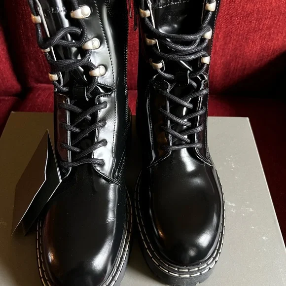 All Saints Lace-Up Women's combat Boots - Picture 1 of 5